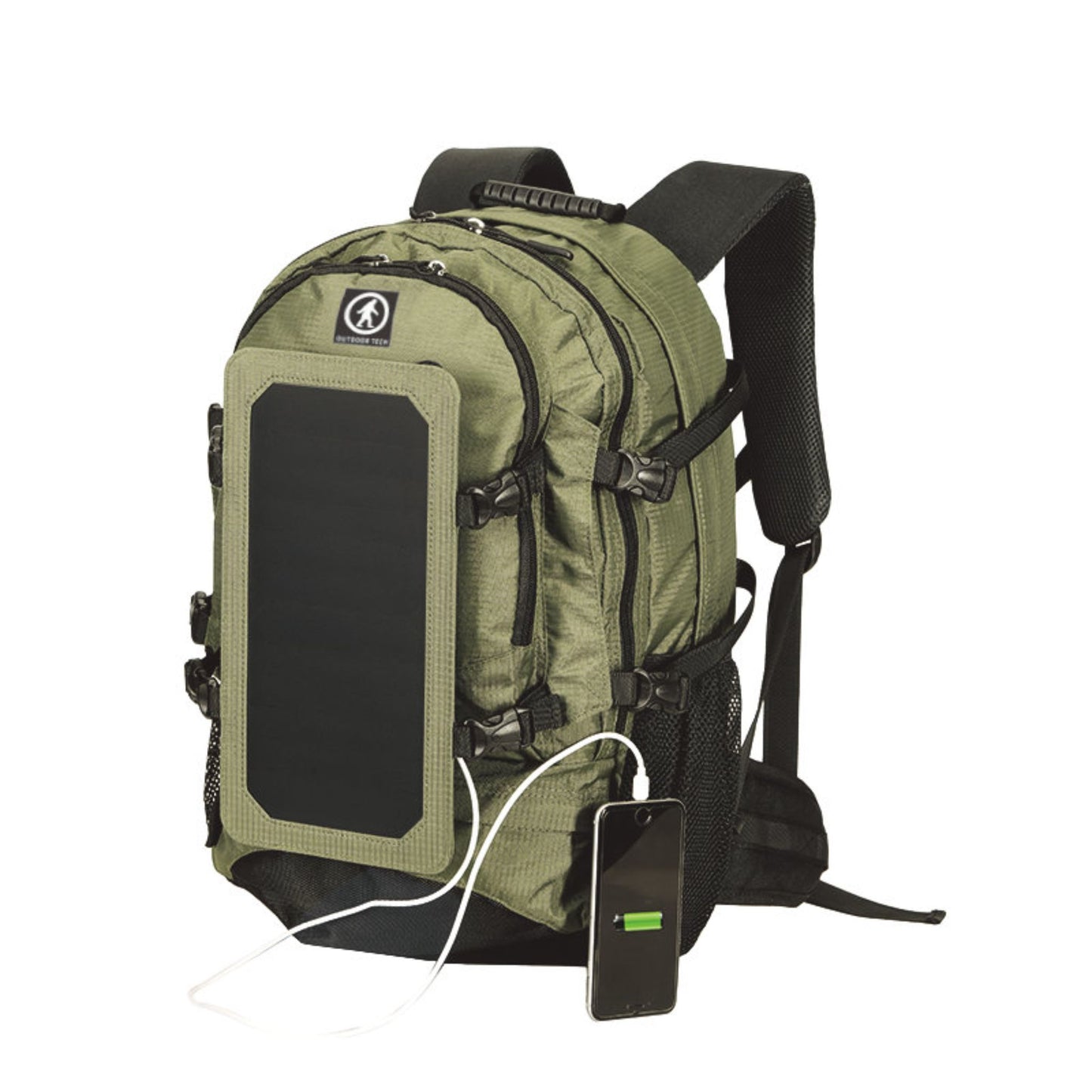 Mountaineer: A 40L outdoor backpack with a 6.5W solar panel.