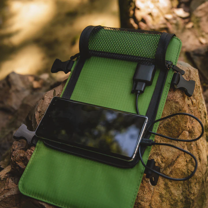 Mountaineer: A 40L outdoor backpack with a 6.5W solar panel.