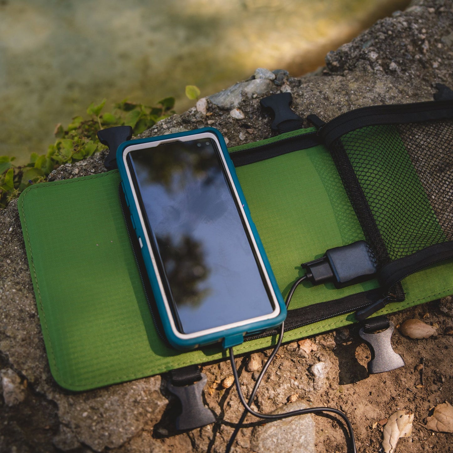 Mountaineer: A 40L outdoor backpack with a 6.5W solar panel.
